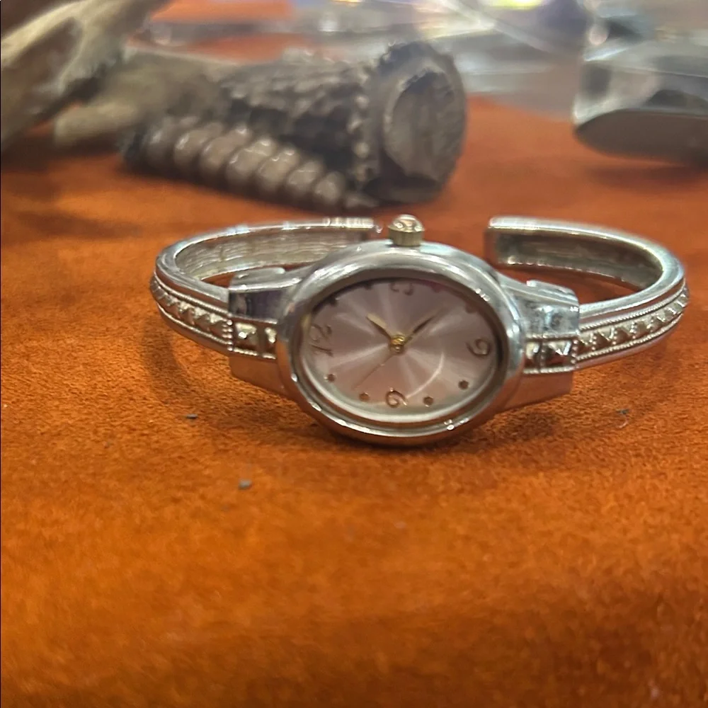 Elegant‎ Silver and Gold Watch bracelet cuff watch